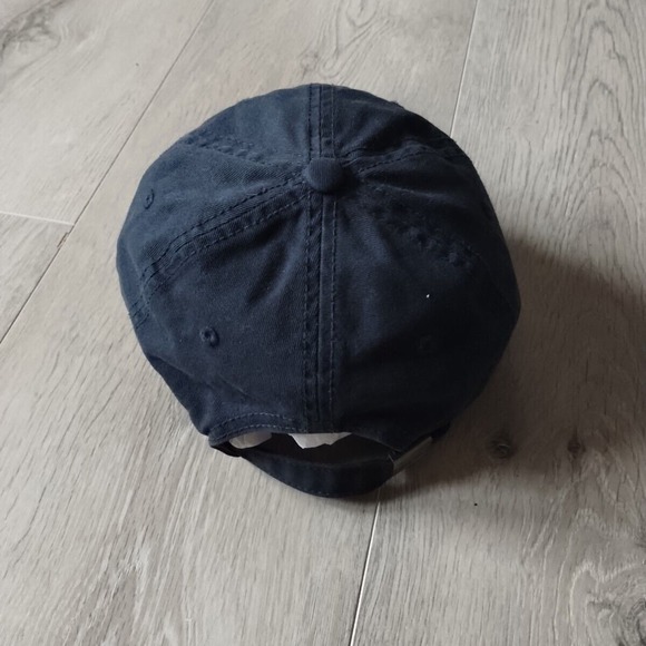 Tommy Hilfiger Hat Baseball Cap Blue White Spell Out Adjustable Strap Cotton - Picture 8 of 13